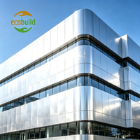 Revêtement mural extérieur pour projet de construction, surface lisse, couleur brillante, panneau composite en aluminium, Alucobond 4 mm, plaque ACP, panneau ACM