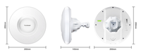 Pont sans fil extérieur 5,8 GHz 867 Mbps - CPE point à point IP65 avec deux ports Gigabit pour la surveillance des ascenseurs et des usines