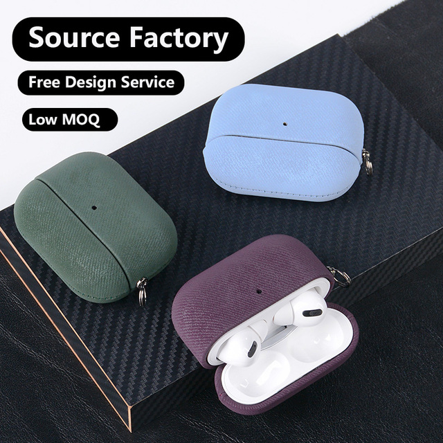 High Quality Fashion LuxuryPU Leather Earphone Case Headphone Cover for AirPods 1/2  1 2 3 4 AirPods Pro2
