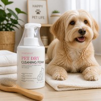 ZouRunAn Schiuma Detergente a Secco per Animali Domestici 500ml 17.59oz con Tappo Protettivo, Estratto Vegetale Delicato Non Irritante, Vendita all'Ingrosso