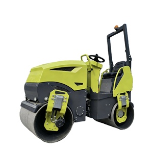 รถบดอัดสั่นสะเทือนแบบนั่งขับ 1.5 ตัน แบบดรัมคู่ ระบบไฮดรอลิกเต็มรูปแบบ - Product Image 1