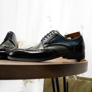 Zapatos Oxford de Vestir Casuales para Hombre, Hechos a Mano, de Cuero Genuino, con Hebilla de Metal, para Boda, que Aumentan la Estatura - Product Image 2