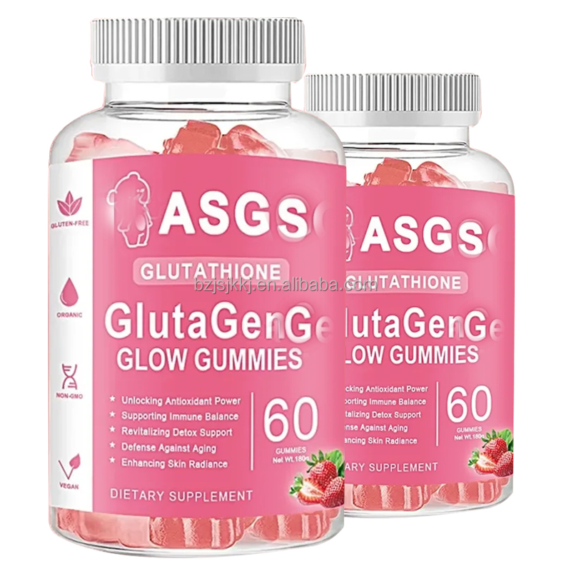 Vegan Supplement Natural Best Glutathion Collagen Glow Gummies Organic  Glutathione Gluta Gen Glow Gummies for Skin Whiteninging| Alibaba.com