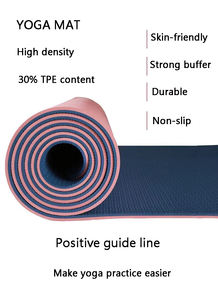 Tapete de Yoga Ecológico NQ SPORTS, <span class=keywords><strong>TPEr</strong></span> Reciclado Antideslizante, 6mm de Grosor, para Yoga, Gimnasio, Pilates - Product Image 4