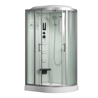 Cabine de douche intelligente étanche avec structure en acier inoxydable pour appartement locatif