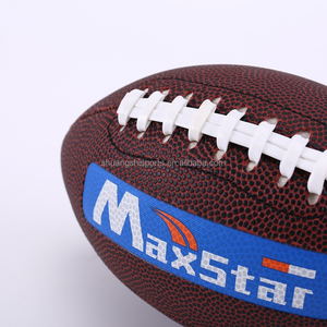 Custom Logo PROFESSIONAL leather soccer Rugby size <span class=keywords><strong>9</strong></span>'s American soccer - Product Image 5