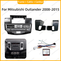 Autoradio Android 12,3 pouces avec écran, kit de panneau de tableau de bord, câble CANBUS pour Mitsubishi Outlander 2008-2021