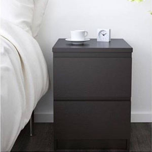 Mesita de Noche Estilo Rústico en Madera Natural para Dormitorio Mesa de Noche Totalmente de Madera Maciza - Product Image 5