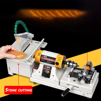 Scie à lapidaire pour bijoux Kinway 950W, machine à découper les pierres précieuses, le jade, l'agate, automatique