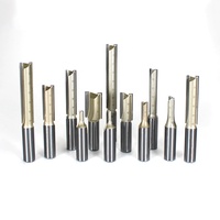 Fraise droite à deux dents KERUSI 1/2*1/2*50 en carbure de tungstène pour le travail du bois CNC, panneaux de particules, ODM OEM