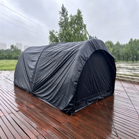 Tente tunnel gonflable pour camping familial, tente pneumatique imperméable en coton, grand espace, installation rapide, tente de fête, glamping extérieur, 4 saisons