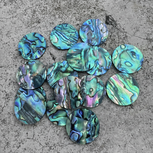 Pièces de MOP pour l'artisanat naturel Dalle de nacre Blanc, jaune, noir Coquillage prédécoupé Taille 38mm X 25mm X 1.5mm. - Product Image 1