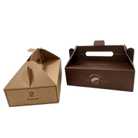 Boîte à pâtisserie effet dorure à chaud, boîte en carton doré, boîte cadeau haut de gamme, emballage en carton doré pour friandises avec poignée