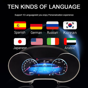 Xe cụm kỹ thuật số ảo buồng lái tốc độ mét màn hình cho Mercedes Benz C Class W205 GLC X205 2015 2018 phương tiện truyền thông Máy nghe nhạc Bảng điều khiển - Product Image 2