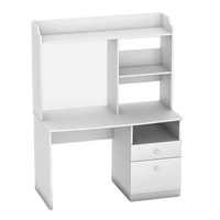 Table d'ordinateur moderne en bois avec tiroir Bibliothèque pour étudiant Bureau à domicile Mobilier de bureau avec fonction de rangement
