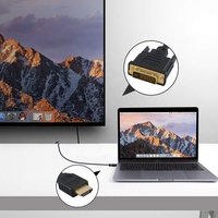 Cable HDMI a DVI de Fábrica al por Mayor, Chapado en Oro, 1080P, Plug and Play para Laptop, PC y Monitor