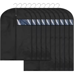 Borsa Portatile Pieghevole Personalizzabile con Logo per Abiti da Sposa, Copriabito Lungo in Tessuto Non Tessuto, Custodia per Vestiti da Sposa per la Conservazione degli Abiti - Product Image 5