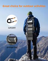 Panneaux solaires portables pliables 10W, pack de charge avec câble de charge intégré, cordon, étanche, durable, pour le camping en plein air et la randonnée