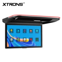 XTRONS TV de Techo para Auto de 14 Pulgadas, 2+32GB, 1366x768 HD, Reproducción de Video 4K, Altavoces Duales, Duplicación Inalámbrica, Entrada HD, Android, Plegable