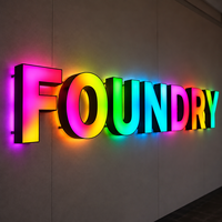 Enseignes lumineuses 3D LED personnalisées pour entreprises – Lettres LED sur mesure en acrylique pour intérieur – Logo lumineux personnalisé pour entreprises