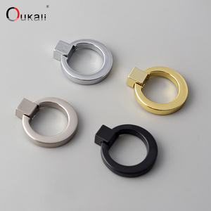 Oukali High Quality Matt Black Zinc Modern Furniture Draw Pulls <strong>Knob</strong> Closet <strong>Door</strong> Handle Cabinet Dresser Drawer <strong>Knobs</strong> <strong>Finger</strong> Pull - Product Image 4