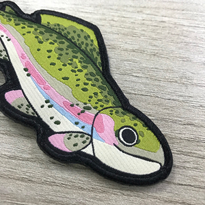 Lettre de dessin animé de haute qualité personnalisée <span class=keywords><strong>en</strong></span> gros cadeaux promotionnels porte-clés porte-clés tissé étiquette - Product Image 3