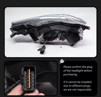 Conjunto de Faros Delanteros para Mitsubishi Lancer OLIVER 08-16, Estilo EVO Modificado Audi RS, 12V 30W LED de Luz Diurna