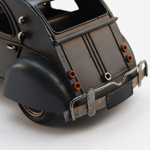 <span class=keywords><strong>Coche</strong></span> de Juguete Retro Hecho a Mano, Modelo Vintage <span class=keywords><strong>en</strong></span> Miniatura, Adorno Decorativo para el Hogar, <span class=keywords><strong>Coche</strong></span> de Viaje Retro Negro de Hierro Fundido - Product Image 4