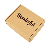 Boîte d'expédition portable en carton ondulé, robuste, réutilisable, écologique, recyclable, impression couleur, pour emballage cadeau et artisanat
