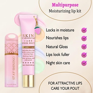 Brillo Labial de Larga Duración con Aroma a Frutas, Set de 2 Piezas de Aceite Labial Vegano, Mascarilla Labial Hidratante Mineral a Prueba de Agua - Product Image 2