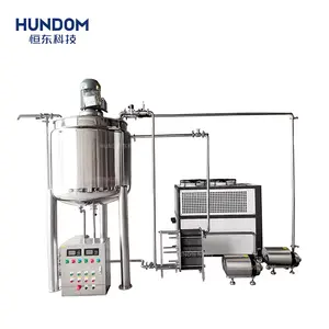 500L Customized Liquid-Powder Dosing Machine With High Shear Mixer Cooling Jacket Stainless Steel Mixing Tank