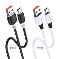 Accessoires et câbles de transfert de données de type c, câbles de données en silicone usb-micro pour Android, moins chers
