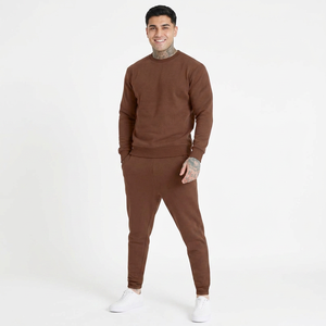 Conjunto Deportivo de Gimnasio 100% Felpa para Entrenamiento, Chándal Unisex de Dos Piezas, Chándal para Hombre, Sudadera y Pantalones - Product Image 1
