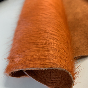 Tùy Chỉnh Nhuộm Màu Sắc Sáng Bóng Bất Bê Da Bò Tóc Da Bê Tóc Da Da - Product Image 4