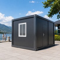 Maison conteneur de luxe 20ft 40ft en kit avec verre trempé pour complexe touristique, avec chambre, salle de bain et cuisine