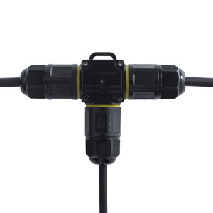 Connecteur en T étanche M684-T M20 2P3P IP68 à fixation rapide pour câble extérieur - Product Image 3