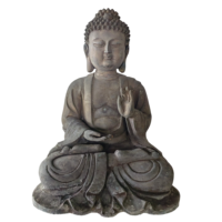 Statues de Bouddha riantes Feng Shui en cuivre et laiton pur, assises sur un trône de dragon, tailles personnalisables