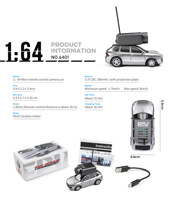 Voiture RC WL 1:64 avec mini caméra IA, lumières et contrôle par application, sans télécommande manuelle, modèle de loisir