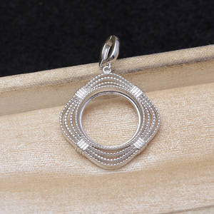 S925 Silver Vintage Pendant DIY Accessories 3mm Filigree JG6100 Empty <b>Holder</b> for Pearl <b>Jewelry</b> for 16.2-16.4mm Marbe Accessory - Product Image 4