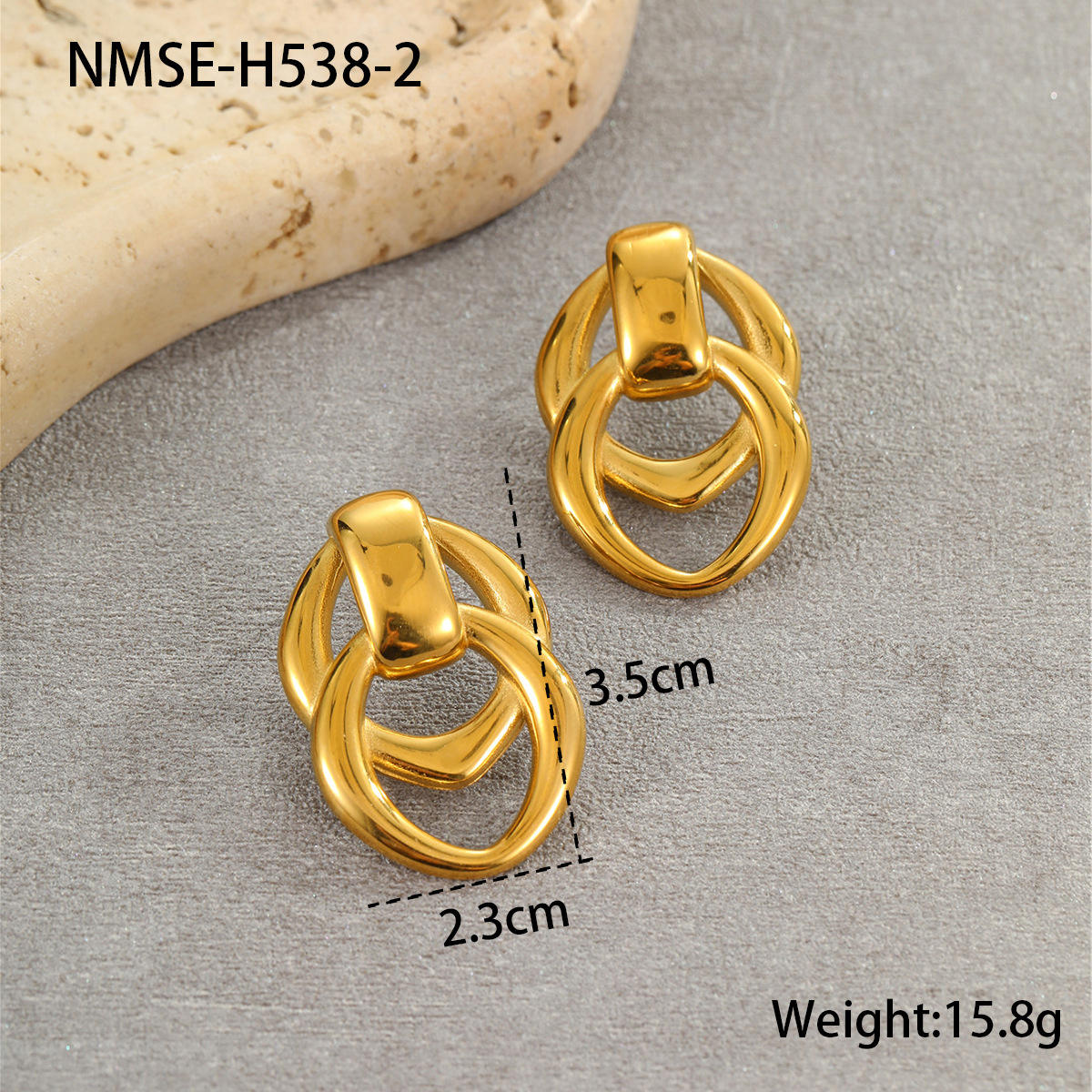 18k gold earrings
