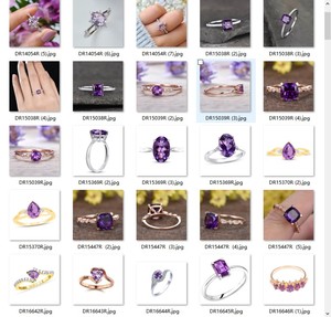 แหวนเงินแท้ 925 รุ่นอินฟินิตี้สวยงาม ประดับด้วยอเมทิสต์ <span class=keywords><strong>ล้อม</strong></span>รอบด้วยเพชรระยิบระยับ - Product Image 5