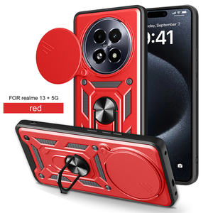 Soporte magnético para coche TPU + PC híbrido Anti Drop Phone Case para Oppo Realme 13 +/13 <span class=keywords><strong>PRO</strong></span> 5G/C61 <span class=keywords><strong>4G</strong></span> Ring Holder Mobile Cover - Product Image 6