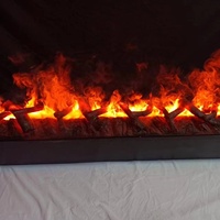 Cheminée électrique moderne autoportante Flamme à LED 3D Vapeur d'eau Bois Son Télécommande facile Approvisionnement d'usine direct AU pour la maison