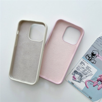 Coque magnétique de luxe en silicone liquide véritable pour iPhone 14 15 16 Pro Max Housse étanche en microfibre avec fonction antichoc