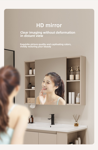 Modern Wall-Mounted Bathroom <strong>Vanity</strong> Cabinet Set with Mirror Door for <strong>Hotels</strong> and Bedrooms Wholesale - Product Image 5
