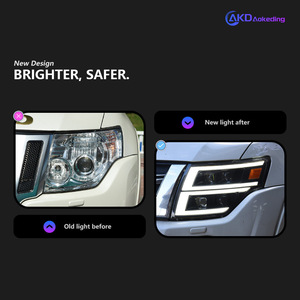 Ensemble de phares Mitsubishi Pajero V97 dédié 05-21 35W feux diurnes à LED modifiés avec clignotant à eau 6500k - Product Image 5