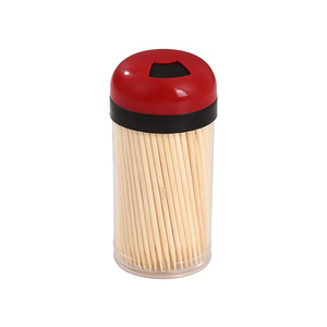 Cure-dents en bois jetables avec capuchons colorés, 100-200 pièces par tube, pour usage domestique et hôtelier - Product Image 5