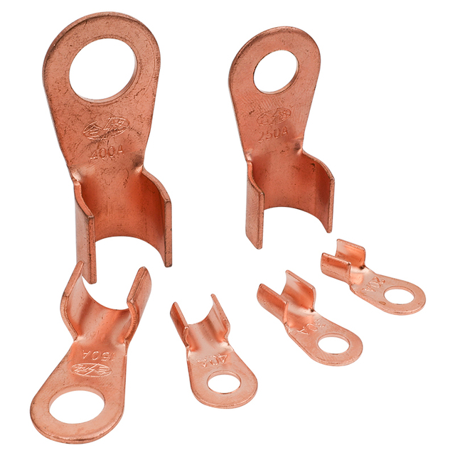 OT Copper Terminal Crimp Cable Lug 20A 30A 50A 200A Wire Connector Electrical Power Connection Open Mouth Cable End