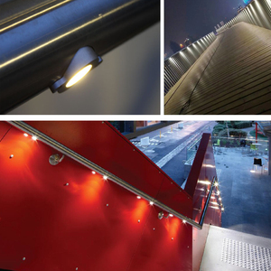 Lampes de main courante LED 1W, éclairage ponctuel extérieur, IP67 étanche, intérieur extérieur, encastré, mur, terrasse - Product Image 6