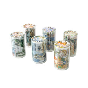 1 rouleau de ruban adhésif Life Planner Series Career Theme Character Scenery Notebook Die-cut Tape - Product Image 5